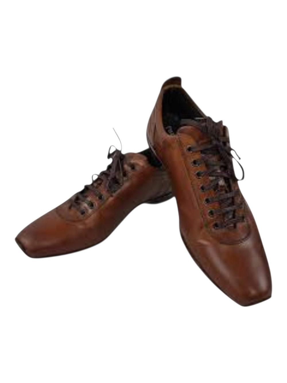 Paul Fredrick Brown Leather Lace-Up Casual Shoes 8